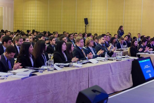 Participants at the event in London